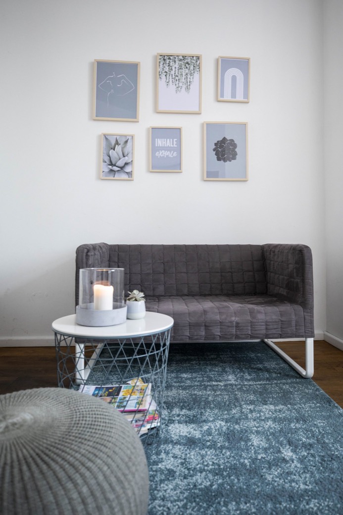 Lounge-Bereich im Studio von Living light Kiel